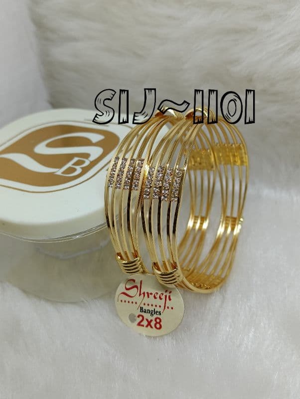 5 LINE TURNING BANGLES 2PCS